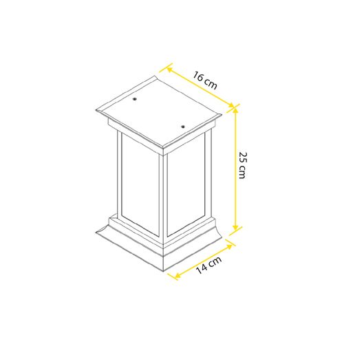Arandela Metaldomado Colonial Quad P Class 5642P