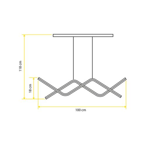 Pendente Orluce Zyra 31W Led Dourado Branco Tres Temperaturas Or