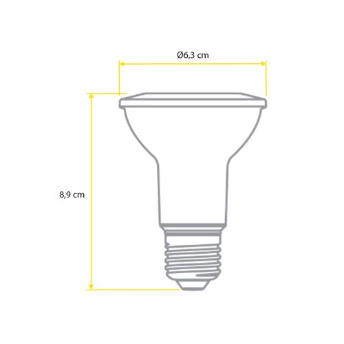 Lâmpada Luminatti Led Par20 6W Verde IP65 LM161