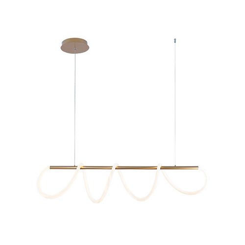 Pendente Taschibra Zurique Led 120x90Cm Ouro Fosco 3000K 40W 15051077