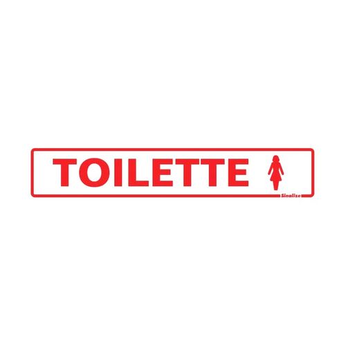 Placa Sinalize  5X25 200 Ah Toilete Feminino (Poliest.)