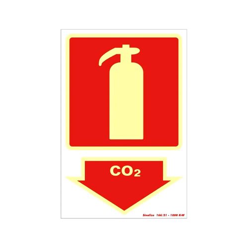Placa Sinalize 20X30 250Bs Fotolum.Extintor Co2