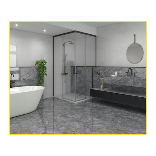 Piso Porcelanato Helena 62X121 Torino Grigio Esmaltado Retificado Polido HPO120060