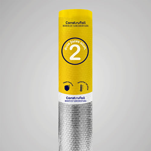 Manta Divisystem Construfoil 02 Faces 10 M² 1,20x8,34 Metros