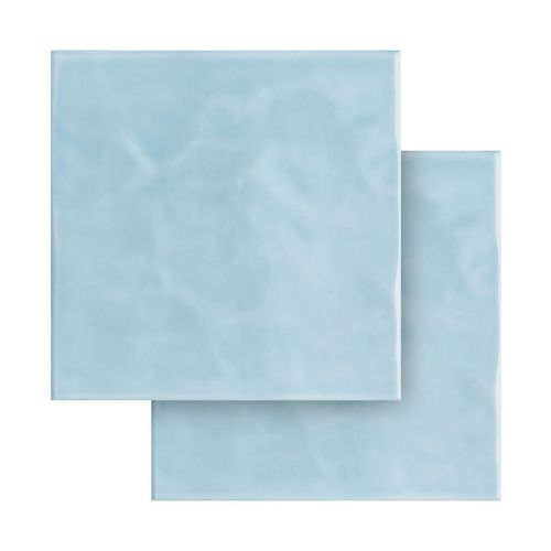 Azulejo Eliane 20x20 Azul Céu Onda Brilhante 8040946