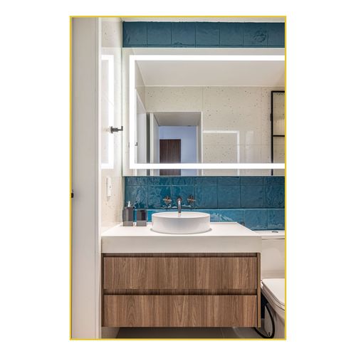 Azulejo Eliane 20x20 Azul Mar Onda Brilhante 8040948