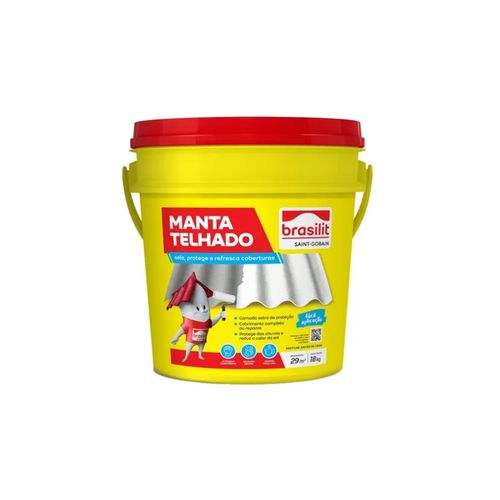 Manta Telhado  Liquida Brasilit  Branco 18Kg 003200000018Ba