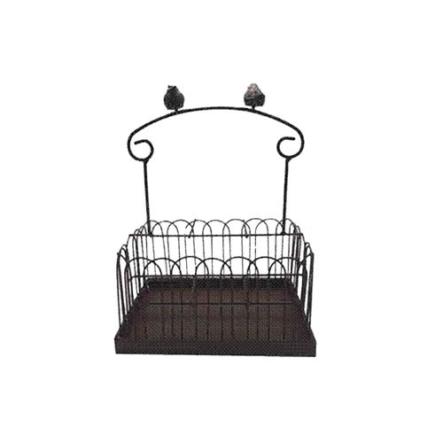 Cesta Home Garden Marrom Multi Passarinhos 102413