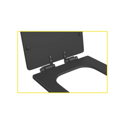 Assento Deca AP.217.94 Quadrada/Polo/Unic/Axis Ebano F.P Slow