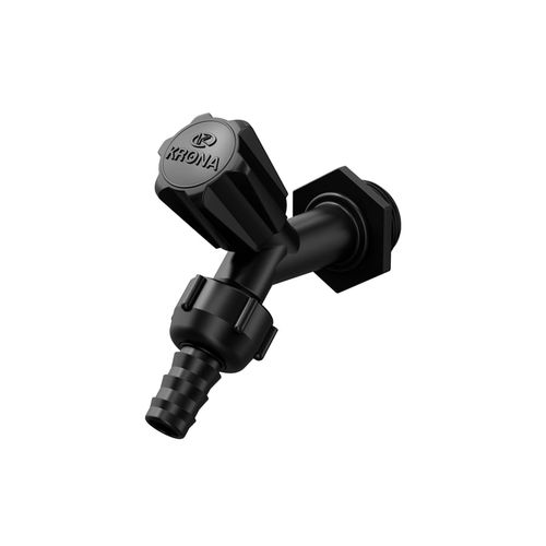 Torneira Krona Slin 1/2" 3/4" Preta para Jardim 784