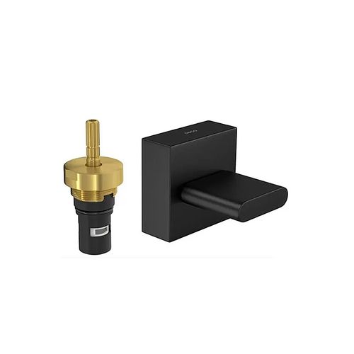 Acabamento Deca 4916.BL33.Pq.Mt para Registro Pressão 1/2 3/4 Polo Black Mate