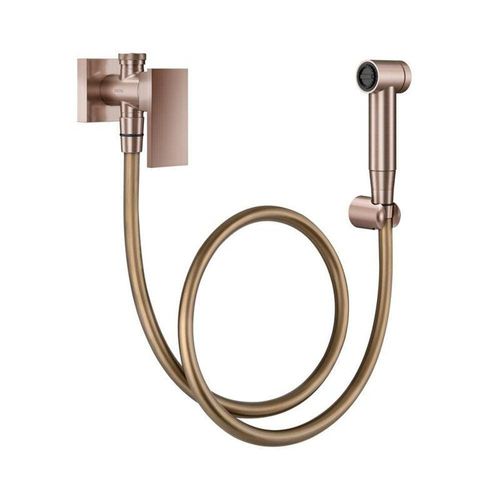 Ducha Docol Higienica com Registro e Derivação New Edge Cobre Escovado 925669