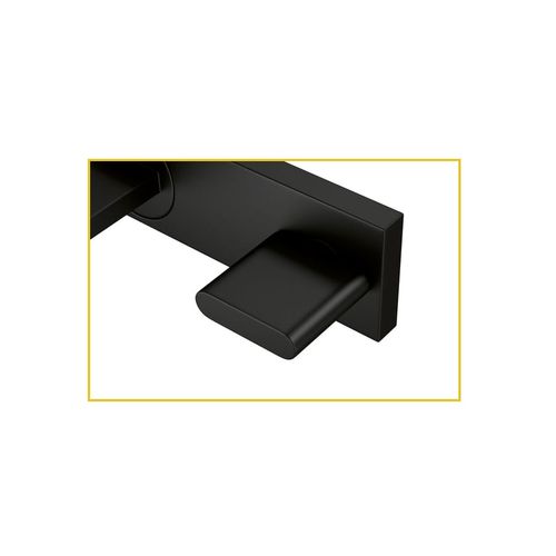 Torneira Deca 1179.BL33.MT Lavatório Parede com Chapa Polo BLack MT