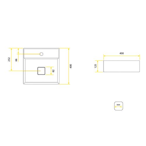 Cuba Roca Apoio Terra Quadrada 40X40 com Mesa T9 Bege A32787T650