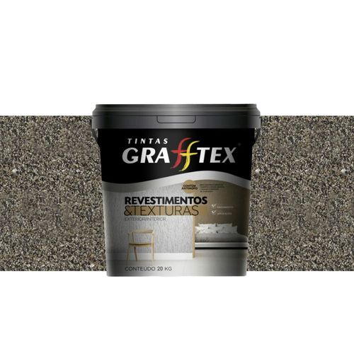Textura Lidertex/Grafftex Pedras Natural Parisi Black 20Kg Bp