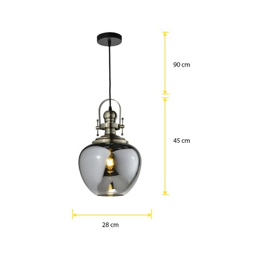 Pendente Hevvy Aisha Fume 0951