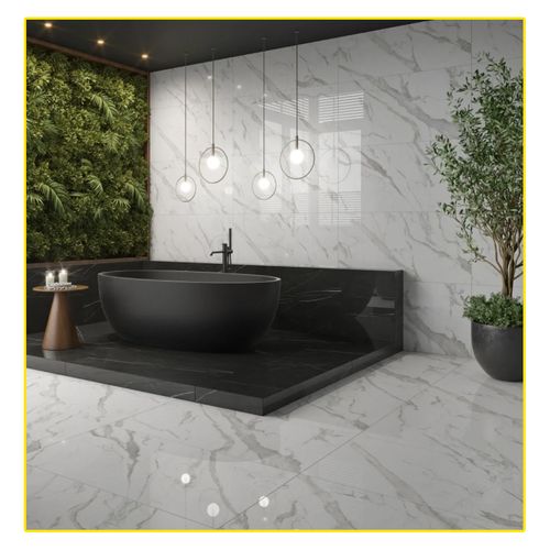 Piso Porcelanato Helena 62X121 Esm Ret Caravaggio Polido HPO120093
