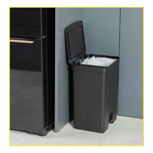 Lixeira Ou De Pedal Trium 50L Preta Lx4400Ptf
