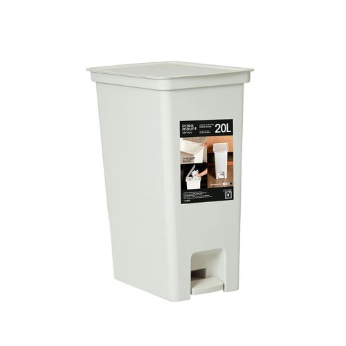 Lixeira Paramount com Pedal Fly 20Lts Creme 4513