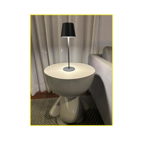 Luminaria Gaya Milano Preta 3W 3000K Dim E Recarreg 3980