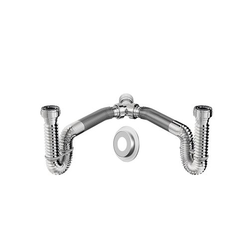 Sifao Censi Tubo Extensivel 0,68M Duplo Cromado com Suporte 7159
