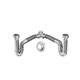 Sifao Censi Tubo Extensivel 0,68M Duplo Cromado com Suporte 7159                                                                -1746548751657