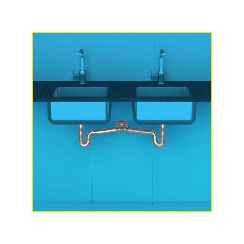 Sifao Censi Tubo Extensivel 0,68M Duplo Cromado com Suporte 7159