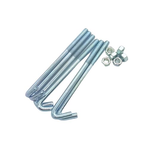 Gancho J-5/16X130Mm com Porca sem Vedação (Dezena)