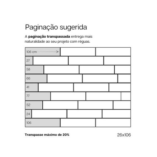 Piso Porcelanato Biancogres 20X120 Madeira Legno Miscelato Externo