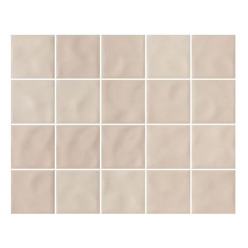 Pastilha Eliane 7,5X7,5 Prisma Marfim Mesh Brilhante 8050163