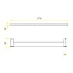 porta-toal-docol-bast-duplo-flat-grafite-esc-1013770-108683-108683