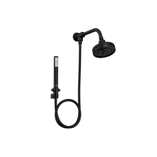 Kit Chuveiro Deca Acquaplus Flex PVC Black Matte 1990.BLMT.STDKIT.N