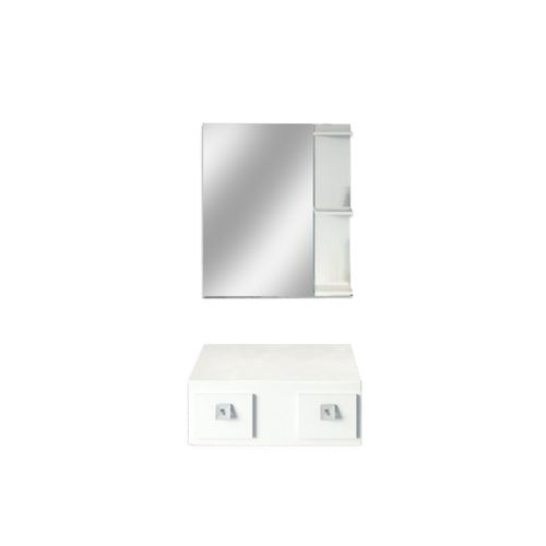 Bancada Gaam Essenza 600 com Tampo De Vidro Br/Bz 0959.20.85