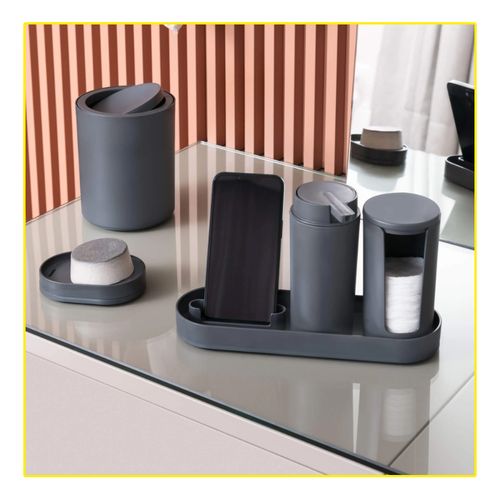 Porta Escova Coza Serene com Tampa Czc 13100/3536