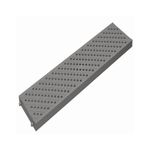 Grelha Tigre para Calha Piso Piscina Cinza 13x50cm 32030572-1752255543178