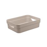 Caixa Ou Cube Organizador  45X35,5X13 Cc500 G Baixa Bege-1756742763986