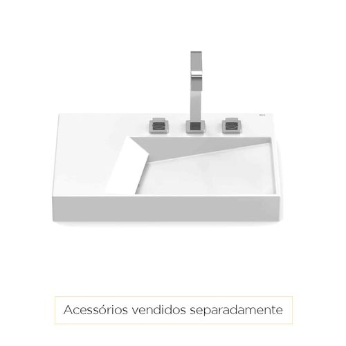 Cuba Roca Apoio 600X420 Geometric Horizon Branco A32727600B