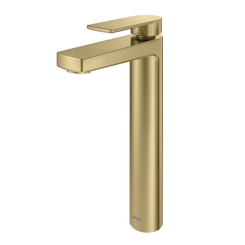 Torneira Docol Lavatório Mesa Argon Bica Alta Ouro Escovado 847672