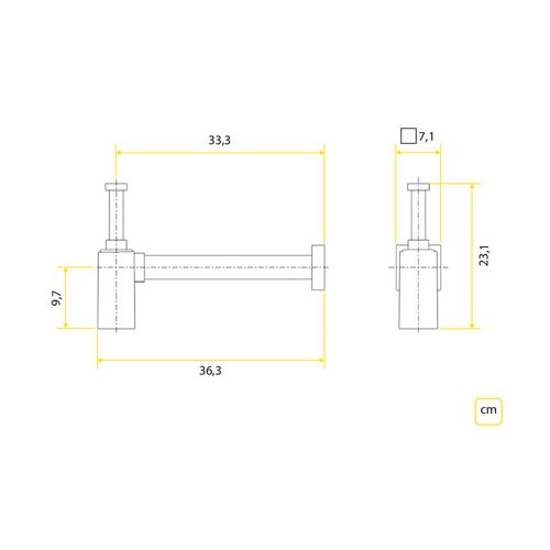 Sifao Docol Lavatório Quadradp Square Cobre Escovado 00636069