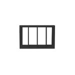 Vitro Aluminio Preto MGM Soft MX Ar com Grade 60X60X4.5 VMB 219183-1759533779299