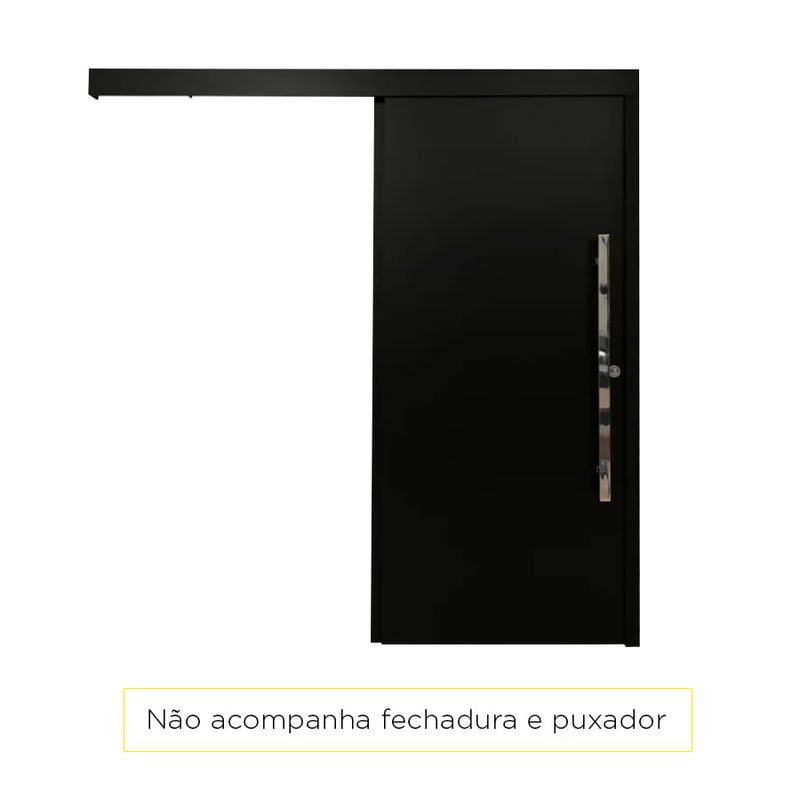 Kit Correr Concrem Essenziale Lisa Lacca Nero 210X90X7,5-15 BI.3857                                                             -1739891930864