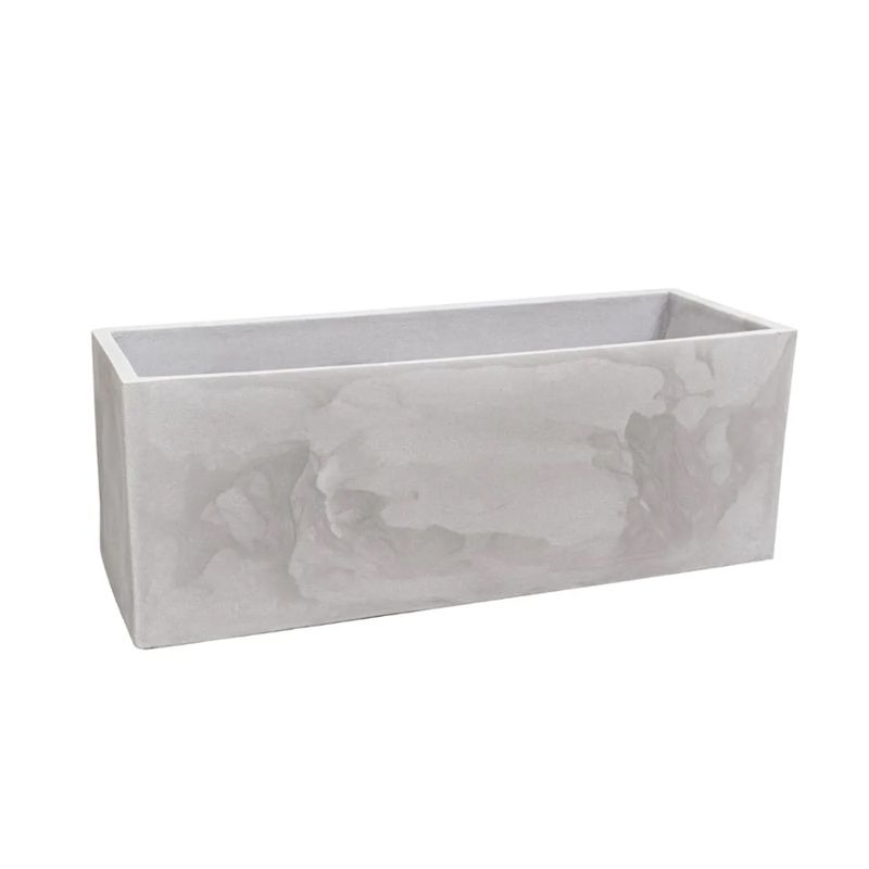Cachepot Floreira Flat Cimento Queimado 57X15X15cm JFQFCQ57                                                                     -1762366190559