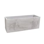 Cachepot Flor. Flat Cimento Queim 77X29X29cm JFQCQ77                                                                            -1762366356728