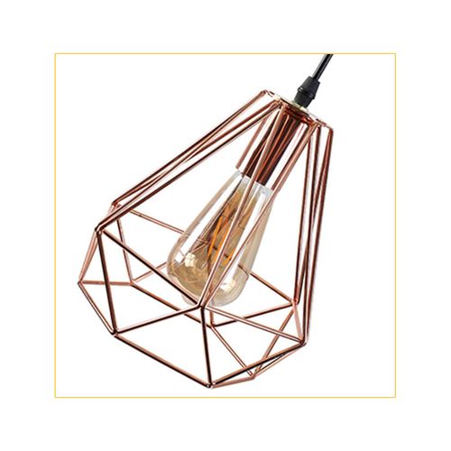 Pendente Nordecor Timan Gradeado E27 Cobre 2066