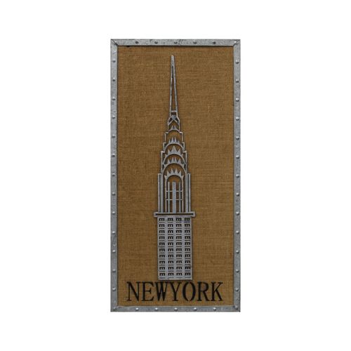 Quadro Decor New York Metal 37X80cm 4AC4205C