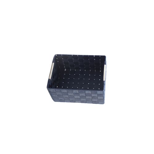 Cesto Baixo Fita Decor P 19,5X14cm Azul Escuro DYT16001+MDYT15