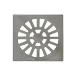 Grelha Astra GR-2 10X10 Quadrada Abs Cromado-1767642935237