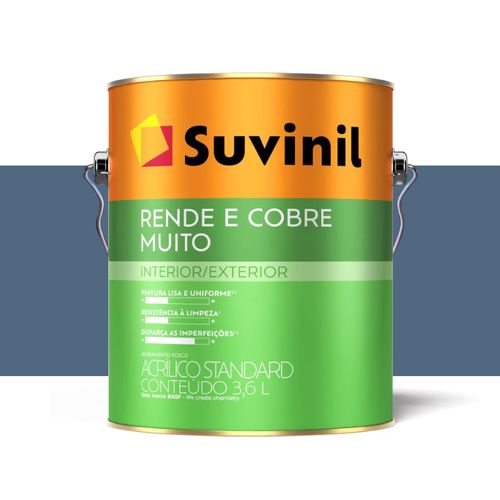 Tinta Suvinil Rende e Cobre Muito Fosco Jeans 3,6 Litros 50842723