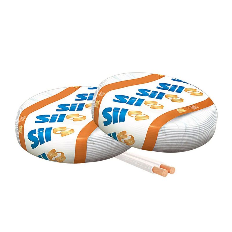 Fio Sil Paralelo 300V 2X1,5Mm Branco Metro Linear 775.017-1769176216886