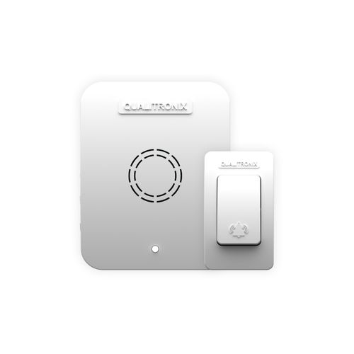 Campainha Qualitronix sem Fio 150M Branco QC1B